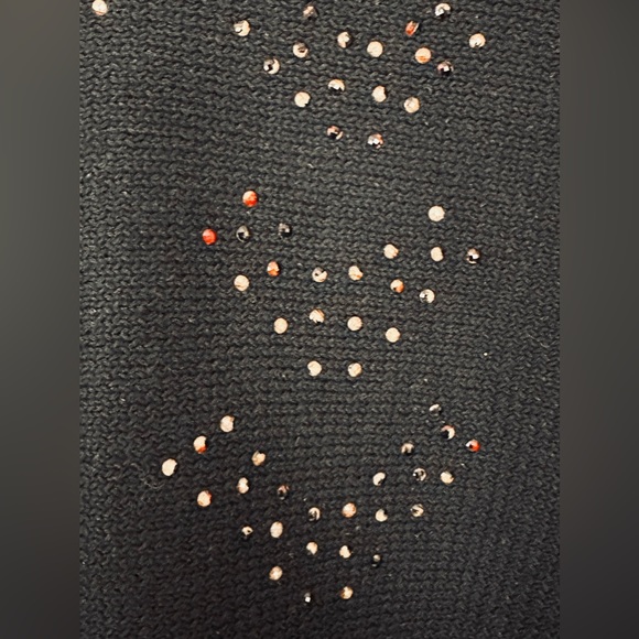 Nic & Zoe Constellation Black Onyx Sweater  Iridescent Embellishments Do… - Picture 4 of 10